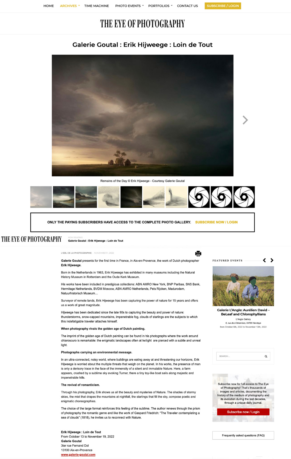 The eye of photography